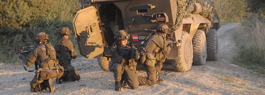 Radpanzer Pandur A1 am Waldviertler Truppenübungsplatz Allentsteig © Strobl