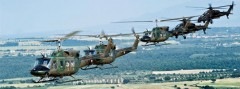 Agusta Bell AB-212 und Agusta A 129 Mangusta