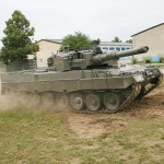 Dynamische Vorführung des Kampfpanzers Leopard 2 A4 © PzBrig15 Kampfpanzer Leopard 2 A4