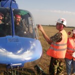 Wettkampftag am Drakino Airfield Bell OH-58B Kiowa (3C-OK)