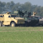 118 - Interessanter Größenvergleich: V.l.n.r. ATF Dingo 2, Pandur II 8x8, Iveco LMV - alle drei bei der tschechischen Armee eingeführt Czech Army: ATF Dingo 2, Pandur II 8x8, Iveco LMV