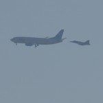 040 - Abfangmanöver: Leider in großer Entfernung und - wie so häufig - im Gegenlicht Abfangmanöver einer Saab JAS-39C Gripen, Czech Air Force
