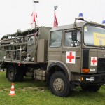 System zur Personendekontamination auf einem glLKW ÖAF 19.281
