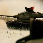Mittlerer Kampfpanzer M47 Patton bei einer Übung im scharfen Schuss Mittlerer Kampfpanzer M47 Patton