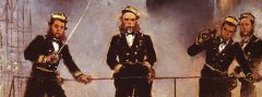 Admiral Tegetthoff in der Seeschlacht von Lissa