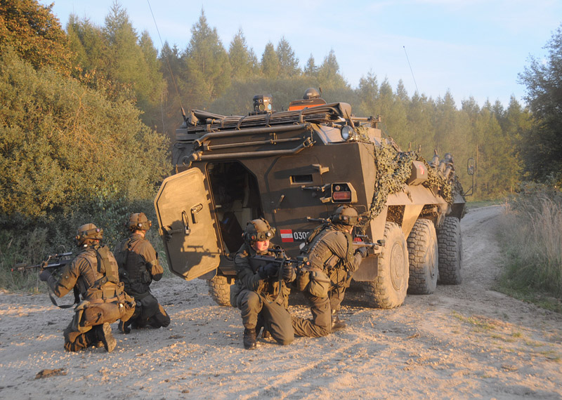 Radpanzer Pandur A1 am Waldviertler Truppenübungsplatz Allentsteig © Strobl