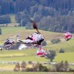 Helikopter der Flying Bulls