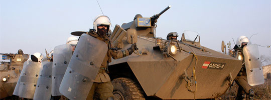 Radpanzer Pandur bei der DISPUTE 05