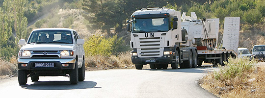 Transport-Konvoi der UNDOF