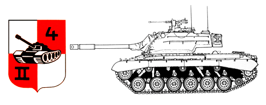 Mittlerer Kampfpanzer M47 Patton des Panzerbataillons 4