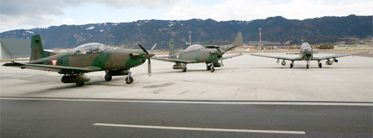 Pilatus PC-7 bei der Feier zur 50.000sten Flugstunde © Bundesheer