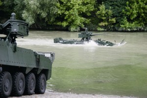 Die tschechischen Pandure sind amphibisch. Bei der Version M1 wurden diese Fähigkeit aufgegeben, um Gewicht zu sparen © ACR
