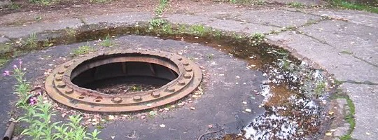 Fundament eines Geschützes