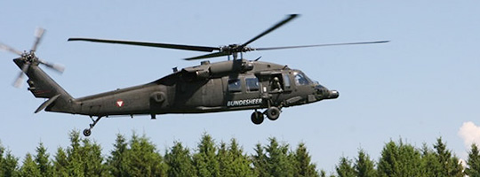Österreichischer Black Hawk bei der Übung JAWTEX 2014 © Luftwaffe