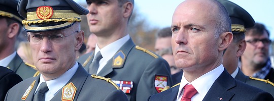 Verteidigungsminister Klug und Generalstabchef Commenda © Bundesheer