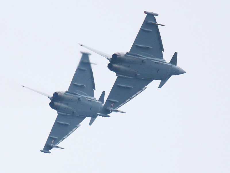 "Show of Force" - zwei Eurofighter Typhoon sollen den Gegner einschüchtern © Doppeladler.com