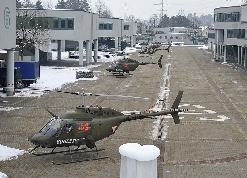 Bell OH-58B in der Walgau-Kaserne in Bludesch © Bundesheer
