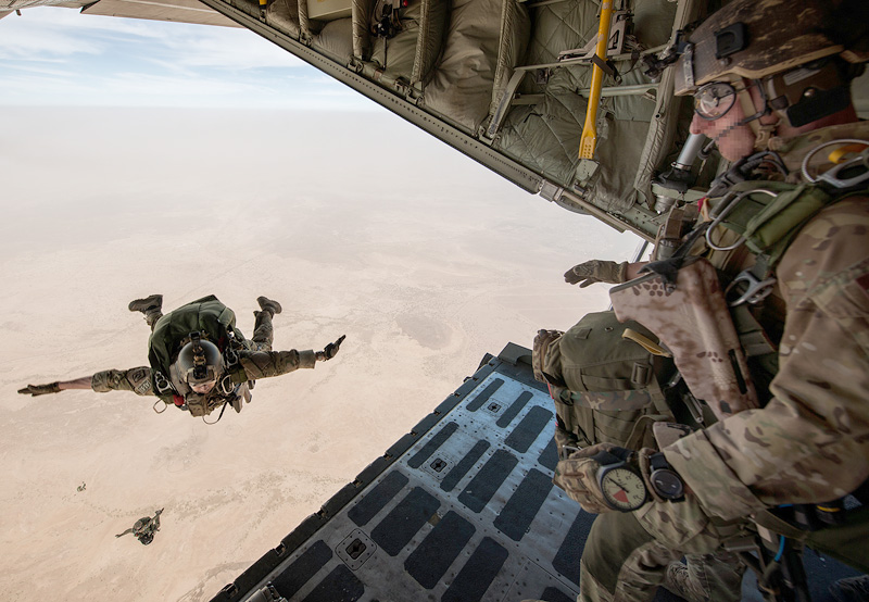 Fallschirmabsprung durch das Jagdkommando © Bundesheer