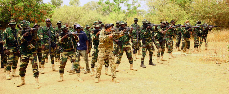 US Soldaten bei Schießübungen mit den Spezialeinheiten Senegals © US Army