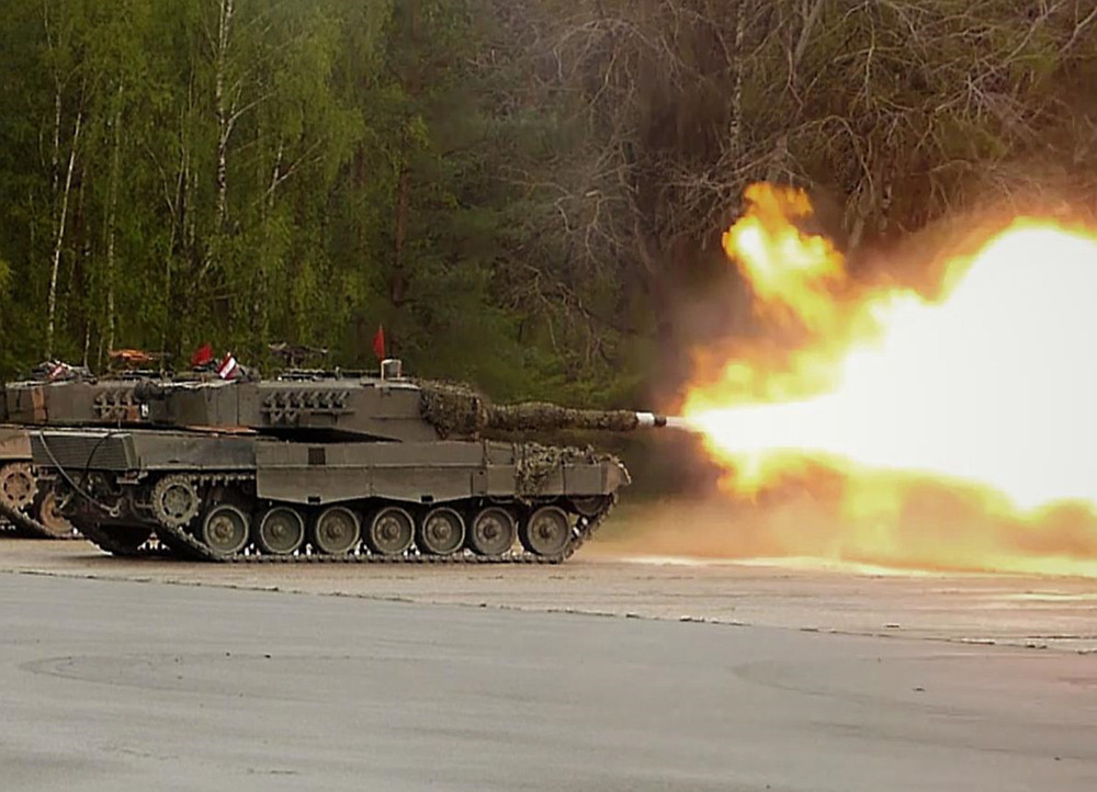Leopard 2A4 im scharfen Schuss © Bundesheer