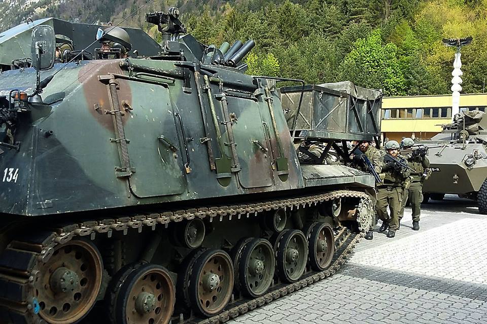 Auch Pionierpanzer und Mannschaftstransportpanzer Pandur kamen zum Einsatz © Bundesheer