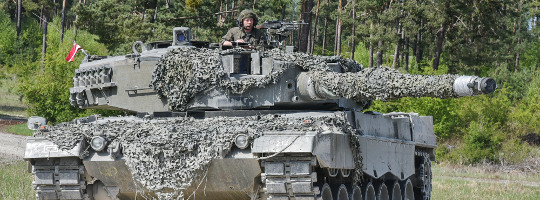 Kampfpanzer Leopard 2A4 des Bundesheeres bei der Strong Europe Tank Challenge (SETC) © US Army