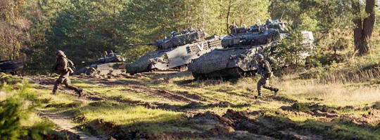 Panzergrenadiere bei der Übung QUICK LION 2017 © Bundesheer