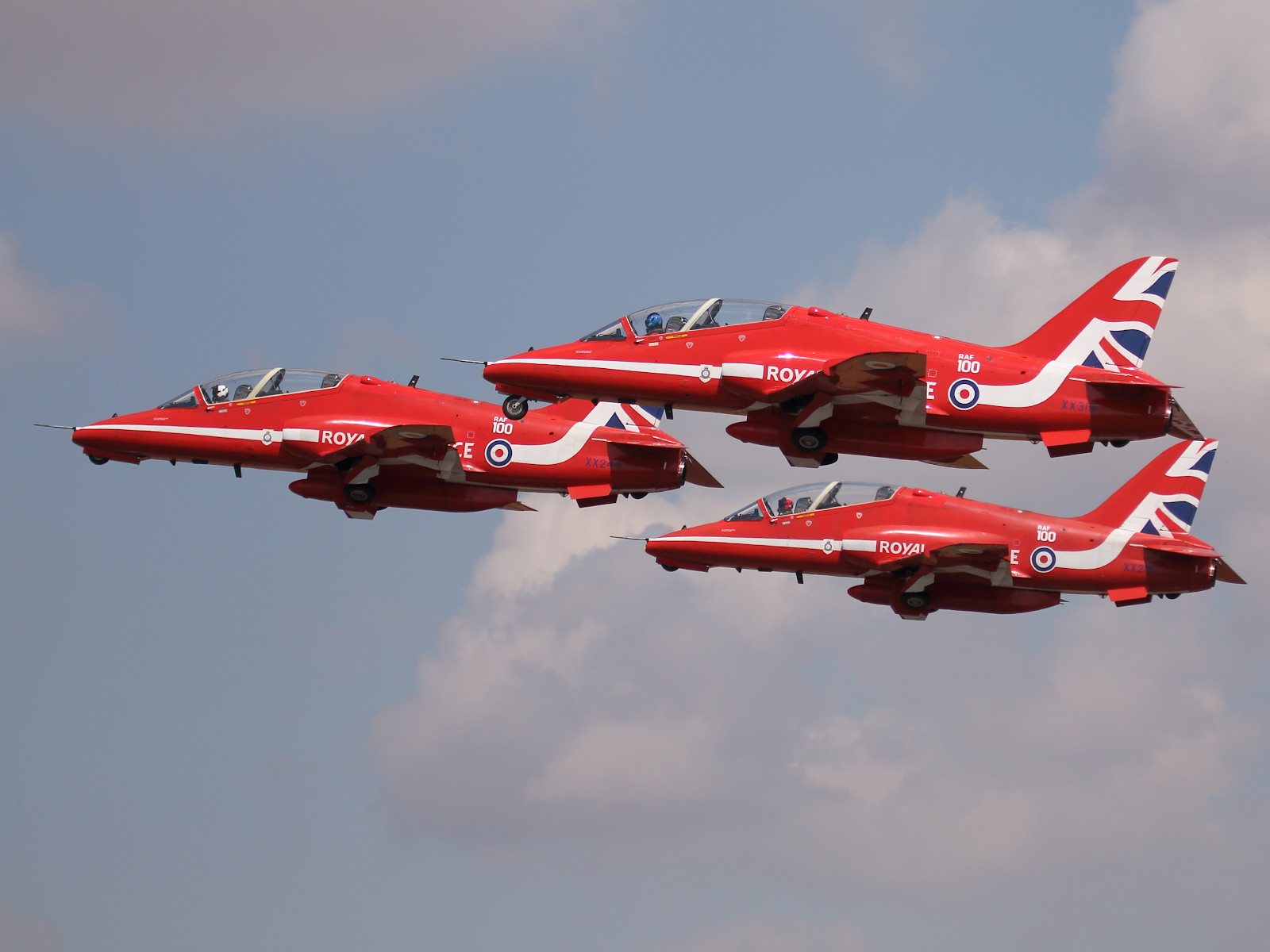 Red Arrows, das Kunstflugteam der RAF, auf BAE Systems Hawk T1 © Doppeladler.com