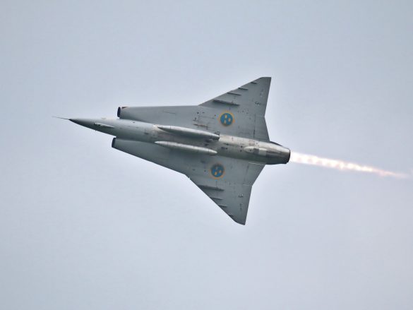 Saab J-35J Draken 'SE-DXR' von Swedish Air Force Historic Flight © Doppeladler.com