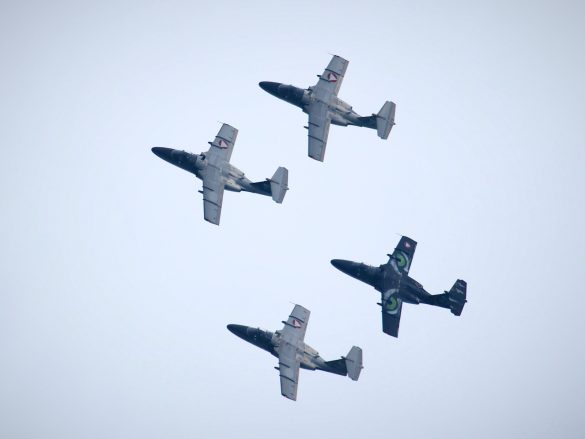 Saab 105 Oe 4er-Formation © Doppeladler.com