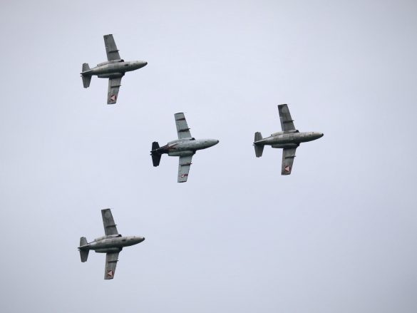 Saab 105 Oe 4er-Formation © Doppeladler.com