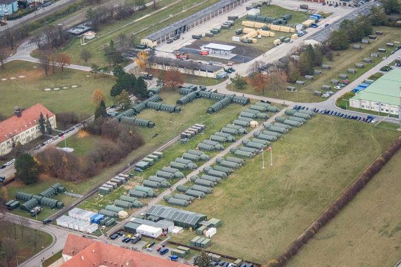 Die autarke Main Operating Base der Battlegroup wurde am Fliegerhorst Brumowski errichtet © Bundesheer