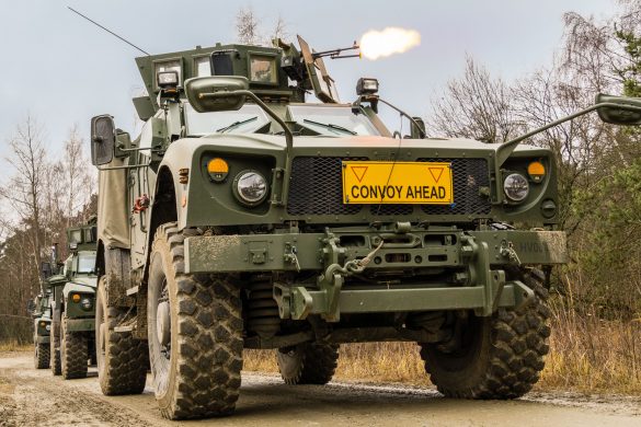 Oshkosh M-ATV (MRAP – All Terrain Vehicle) im Feuerkampf © Bundesheer
