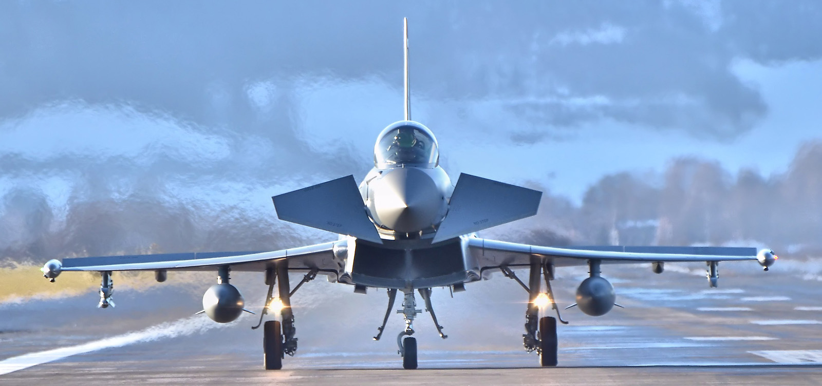 Eurofighter Typhoon nach der Landung in Zeltweg © Alex S