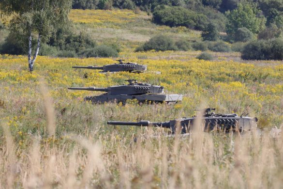 Kampfpanzer Leopard 2A4 gehen in Stellung © Doppeladler.com
