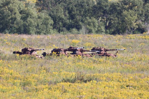 "Übungsobjekte" vom Typ Jagdpanzer SK-105 Kürassier © Doppeladler.com