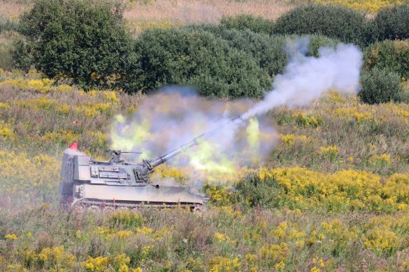 Panzerhaubitze M-109 A5Ö im scharfen Schuss © Doppeladler.com