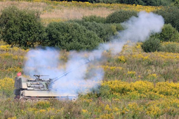 Panzerhaubitze M-109 A5Ö im scharfen Schuss © Doppeladler.com