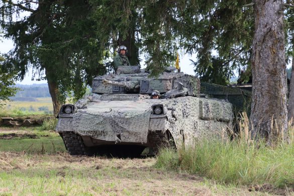 Schützenpanzer Ulan mit dem Tarnsystem Barracuda von Saab © Doppeladler.com