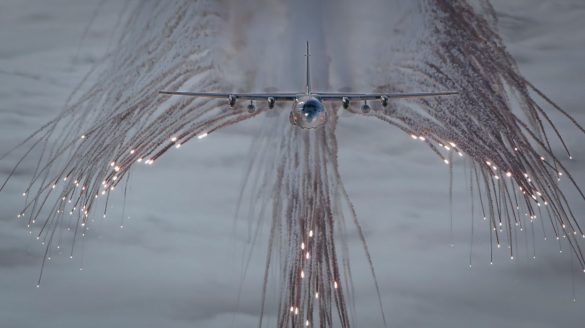 Hercules 8T-CB beim Täuschkörperausstoß© Bundesheer