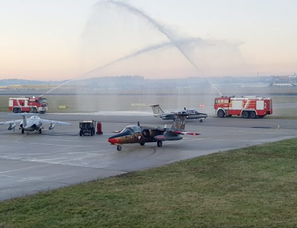 Die GOLDEN TIGER nahm natürlich auch an der letzten SAAB 105 Mission am 31.12.2020 teil © Bundesheer