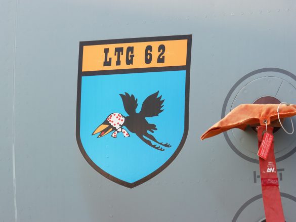 Verbandsabzeichen des Lufttransportgeschwaders 62 (LTG 62) auf der A400M aus Wunstorf © Doppeladler.com