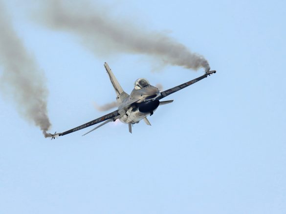 General Dynamics F-16AM Fighting Falcon des belgischen F-16 Solo Display Teams DARK FALCON | FA-101 © Doppeladler.com