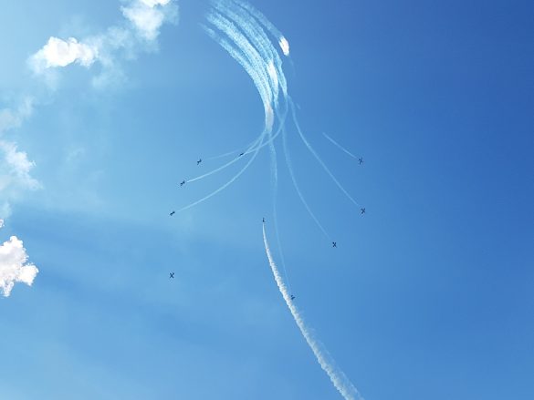 Italienisches Kunstflugteam Frecce Tricolori auf Aermacchi MB-339 PAN © Doppeladler.com