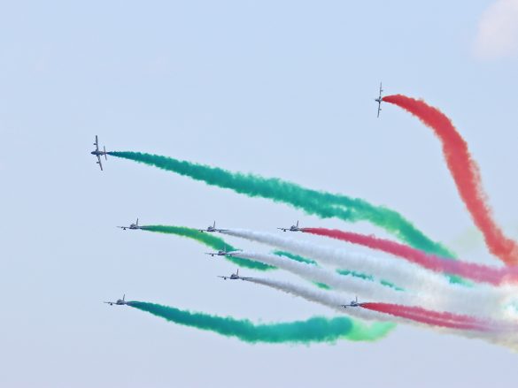 Italienisches Kunstflugteam Frecce Tricolori auf Aermacchi MB-339 PAN © Doppeladler.com
