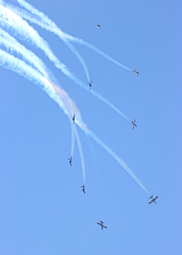 Italienisches Kunstflugteam Frecce Tricolori auf Aermacchi MB-339 PAN © Doppeladler.com