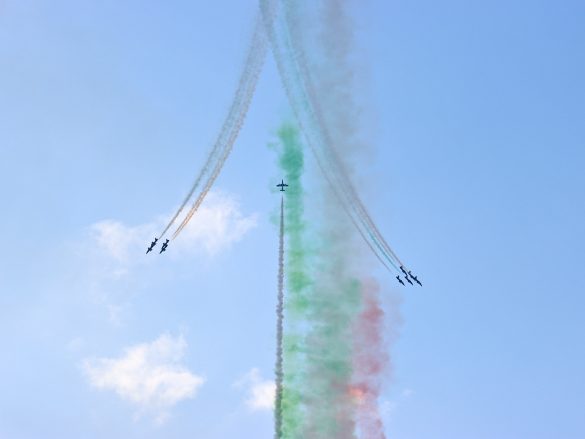 Italienisches Kunstflugteam Frecce Tricolori auf Aermacchi MB-339 PAN © Doppeladler.com