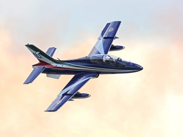 Solist der Frecce Tricolori mit seiner Aermacchi MB-339 PAN © Doppeladler.com