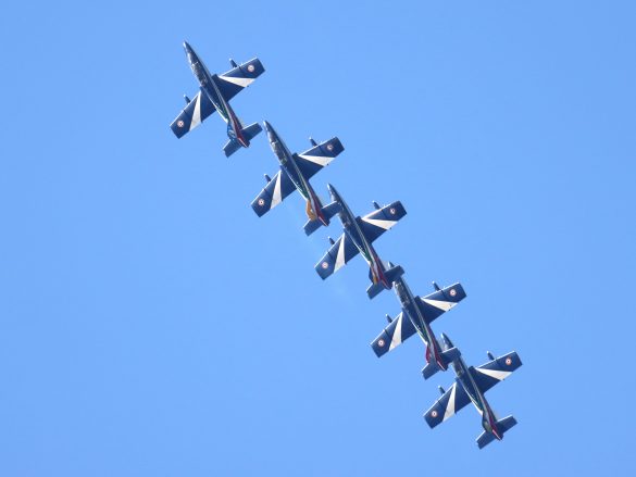 Italienisches Kunstflugteam Frecce Tricolori auf Aermacchi MB-339 PAN © Doppeladler.com