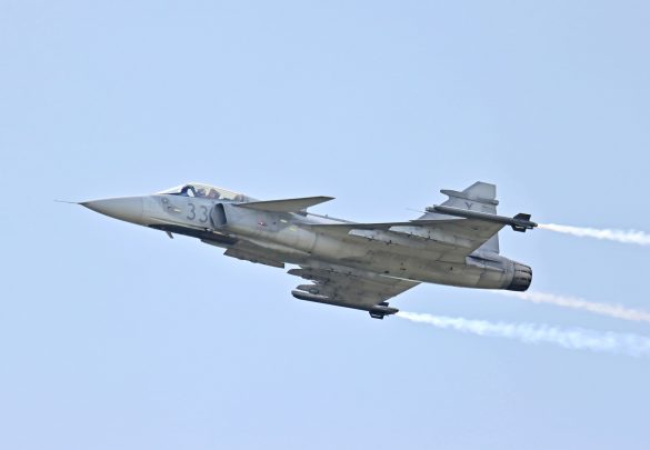 Saab JAS-39C Gripen der Ungarischen Luftstreitkräfte beim "Dumb and Burn" | 33 © Doppeladler.com